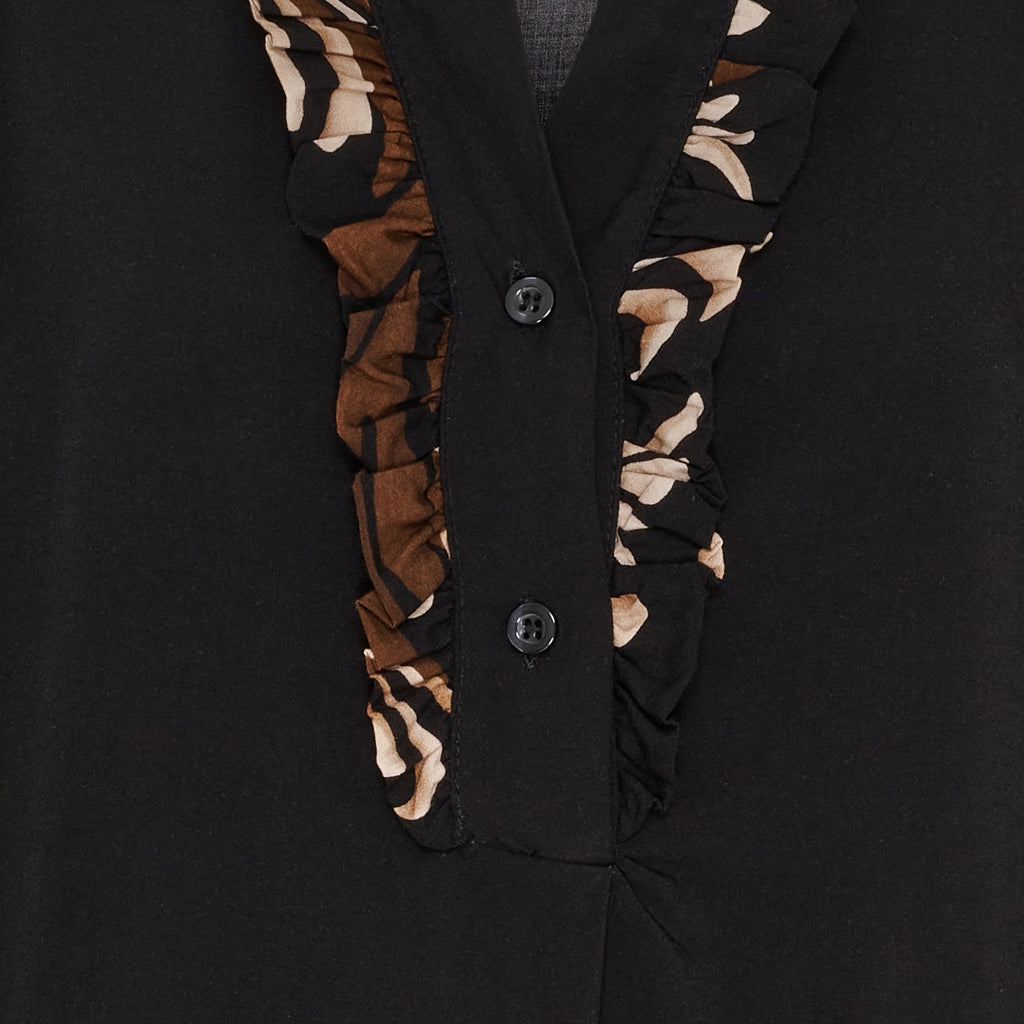 MARTA DU CHATEAU Marta du Chateau dame tunika MdcCapri 2604B Tunica BlackNG313BA