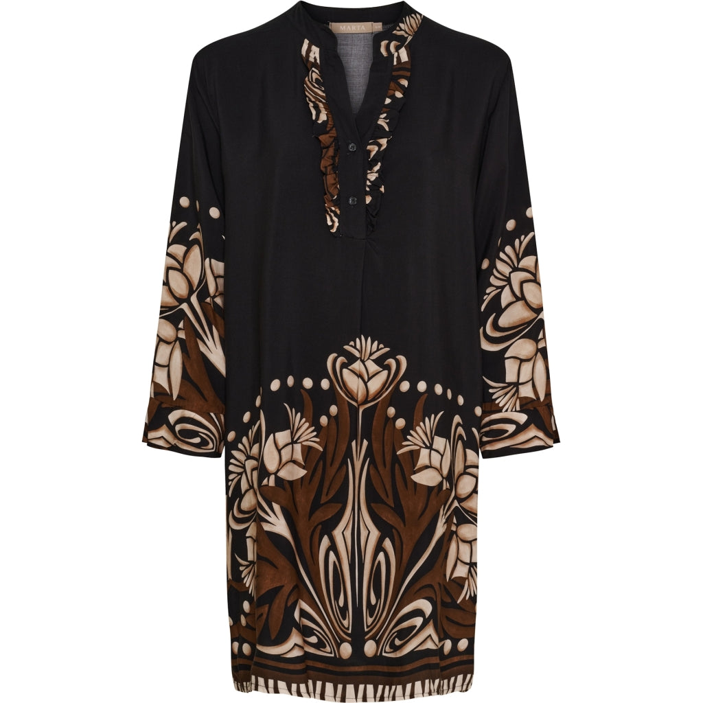 MARTA DU CHATEAU Marta du Chateau dame tunika MdcCapri 2604B Tunica BlackNG313BA