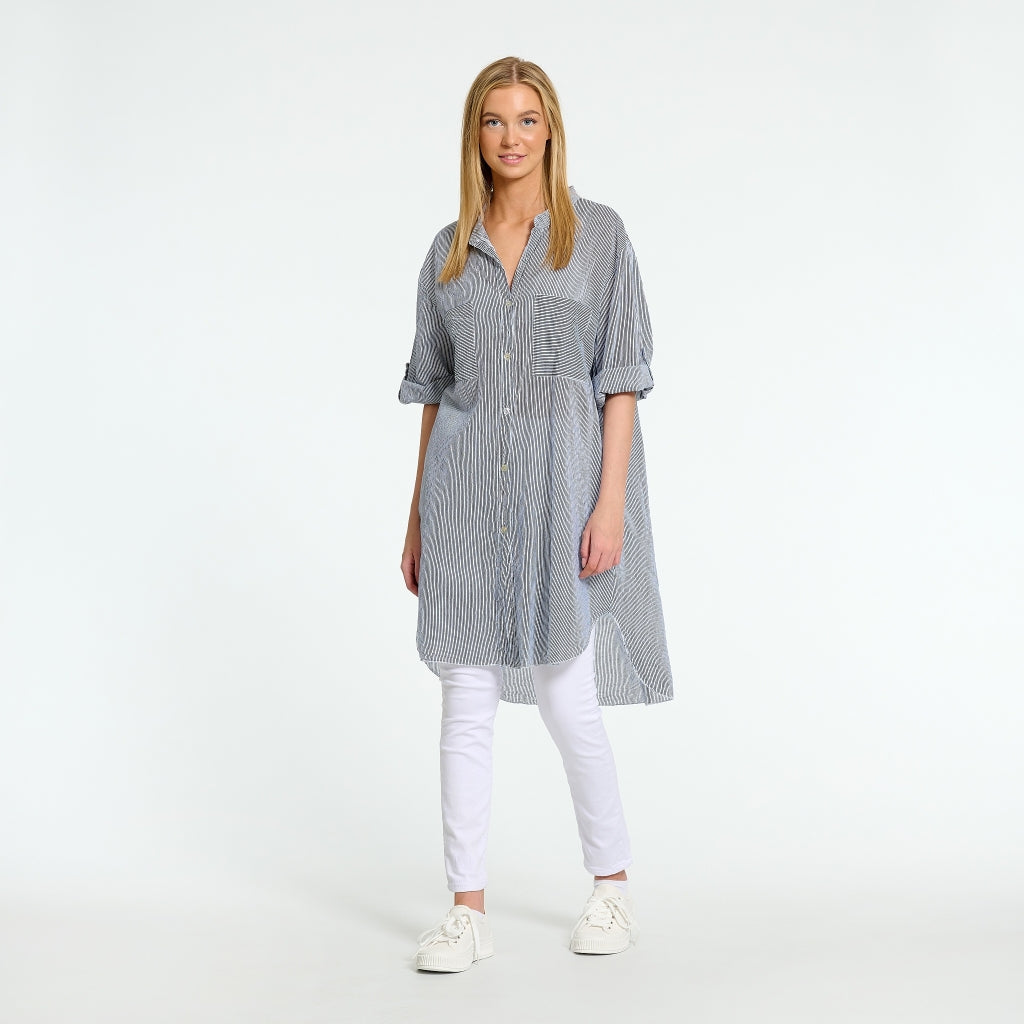 MARTA DU CHATEAU Marta du Chateau dame tunika MdcTine 1665-25 Tunica White/Blue