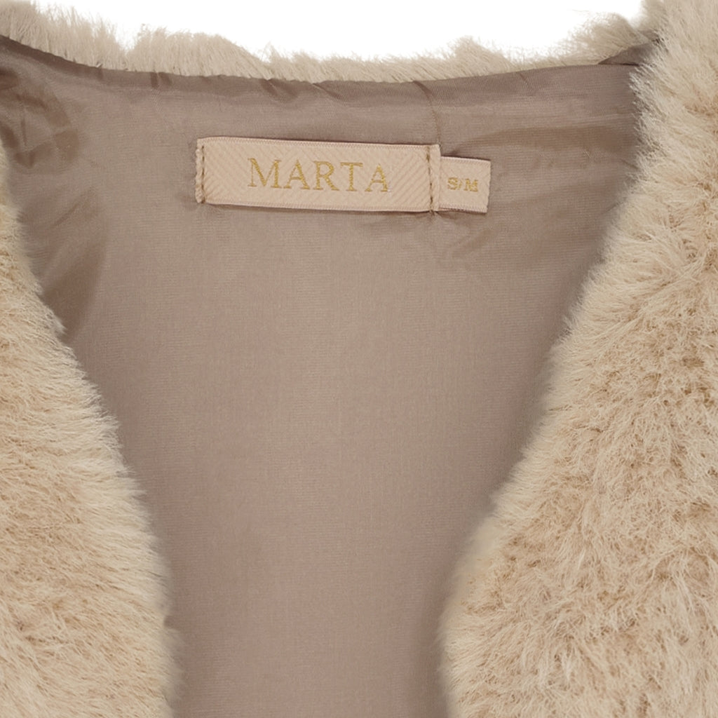 MARTA DU CHATEAU Marta du Chateau dame vest MdcArlette 85896 Vest Dark Beige