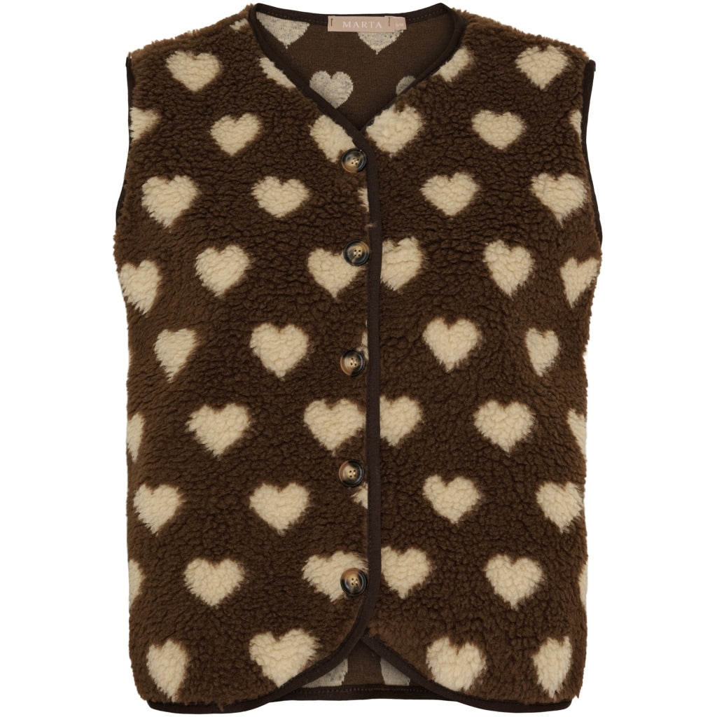 MARTA DU CHATEAU Marta du Chateau dame vest MdcDahlia 25710 Vest Moro/Camello