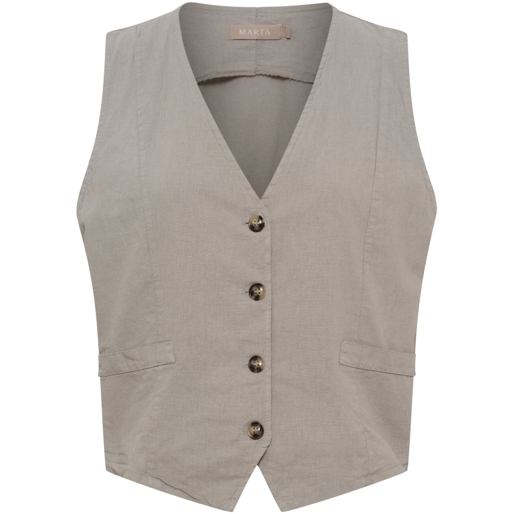 MARTA DU CHATEAU Marta du Chateau dame vest MdcEvelia 8047 Vest Fango