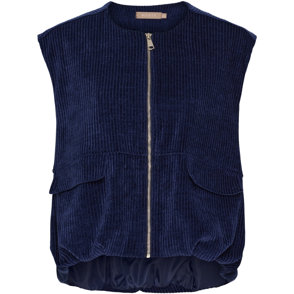 MARTA DU CHATEAU Marta du Chateau dame vest MdcFreya 55009 Vest BlueNavy1