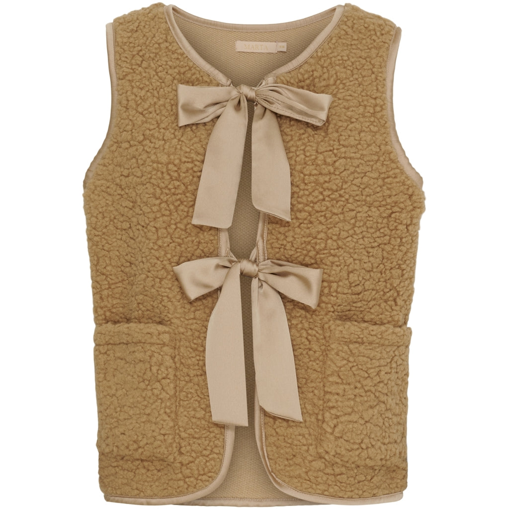 MARTA DU CHATEAU Marta du Chateau dame vest MdcGudrun 24583 Vest Light Camel