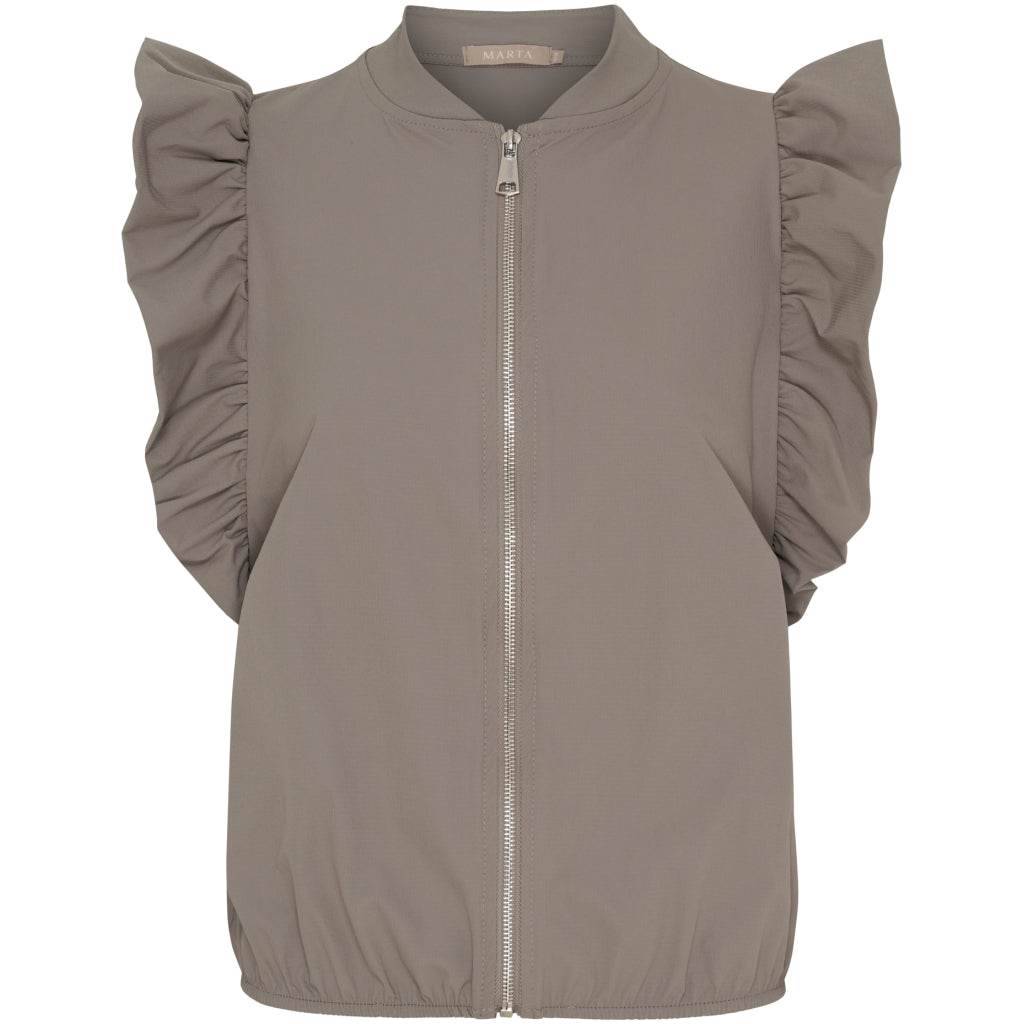 MARTA DU CHATEAU Marta du Chateau dame vest MdcJannie 58876M Vest Fango