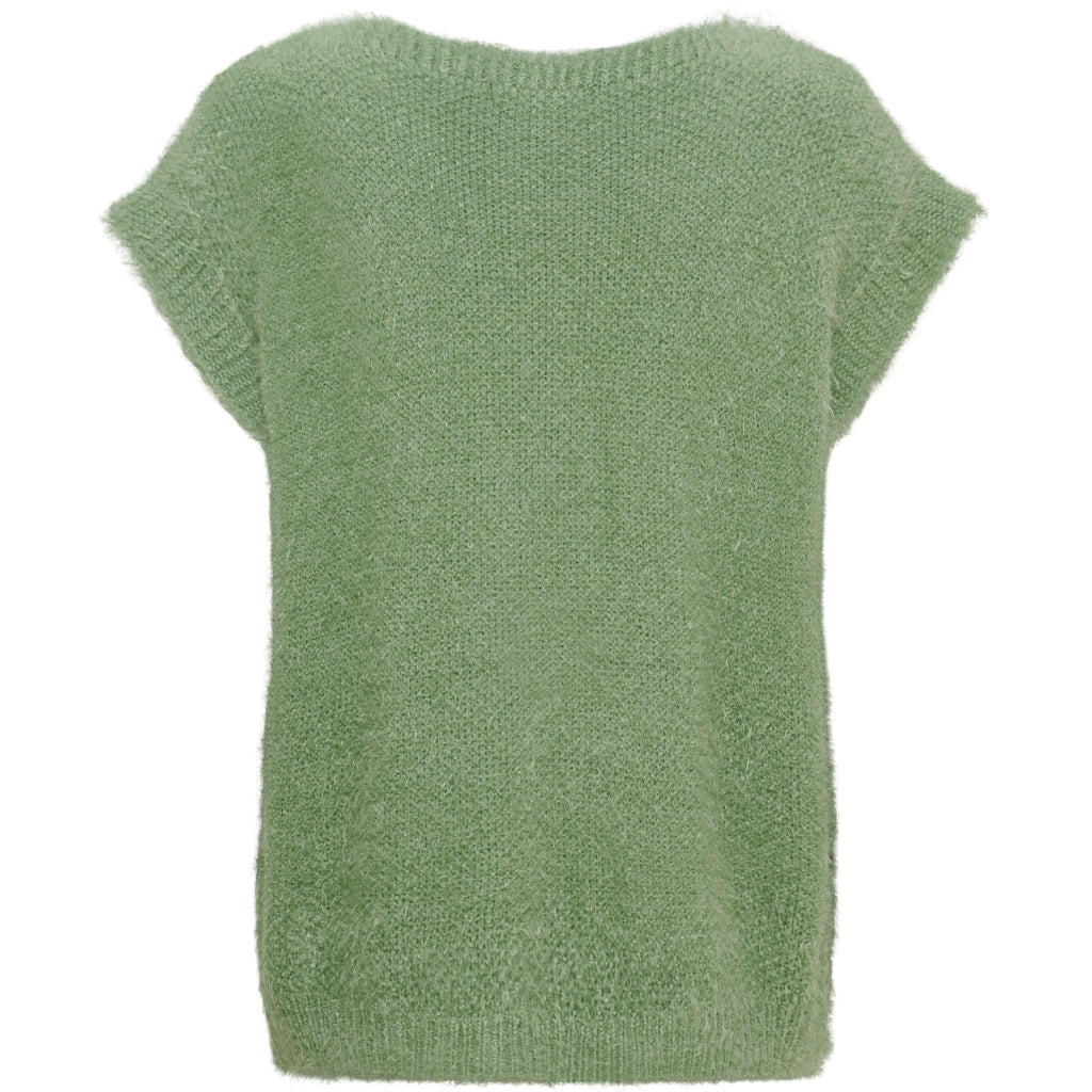 MARTA DU CHATEAU Marta du Chateau dame vest MdcLaya 8039 Knit Vest Green Eyes