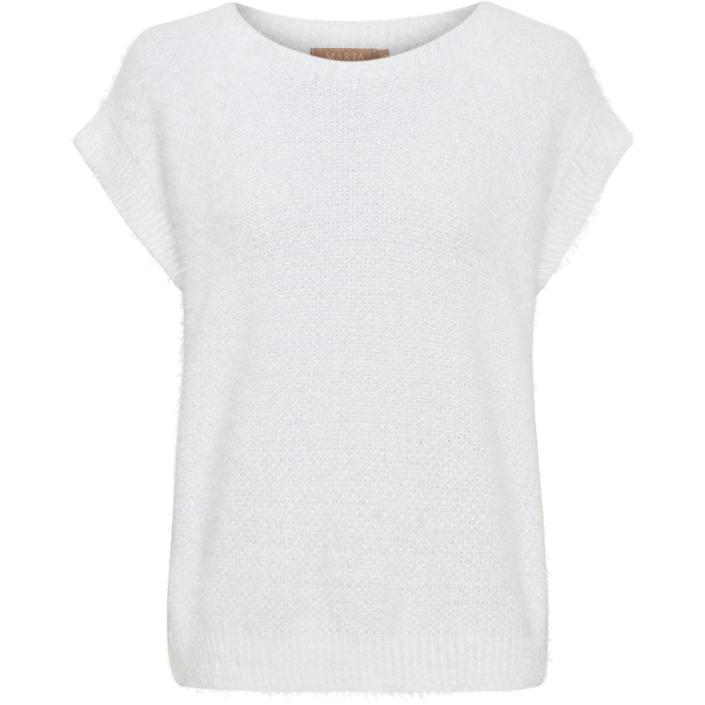 MARTA DU CHATEAU Marta du Chateau dame vest MdcLaya 8039 Knit Vest White