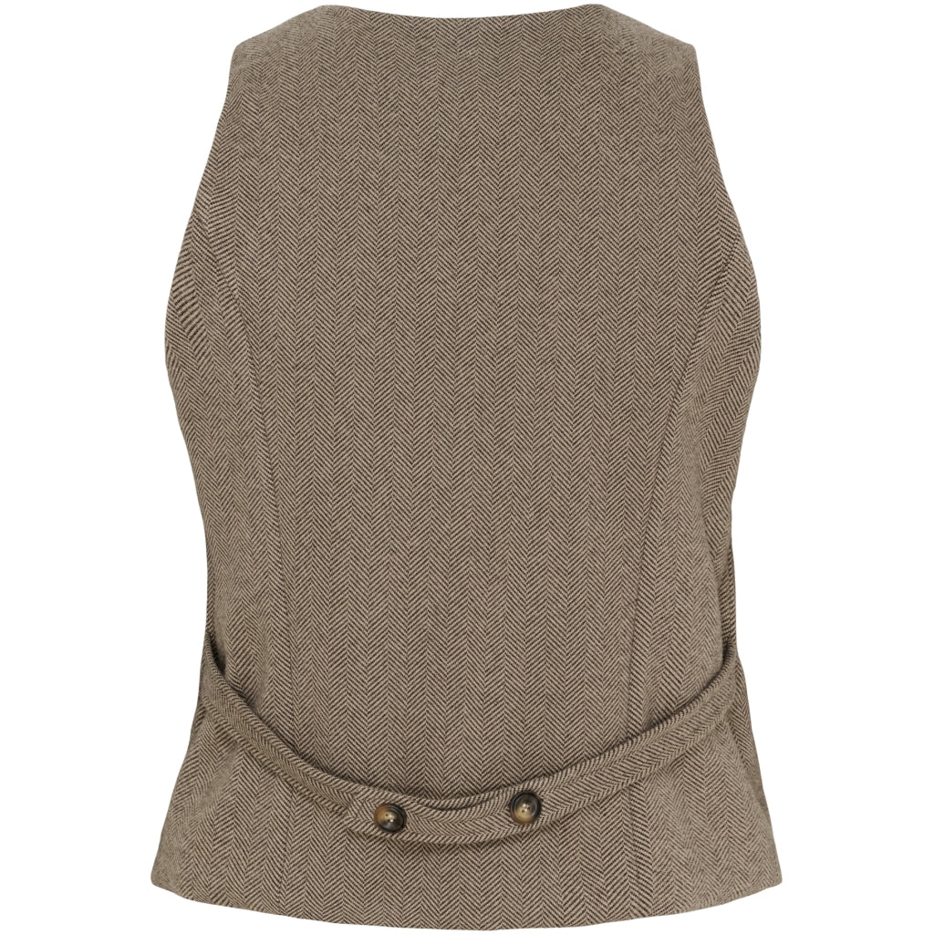 MARTA DU CHATEAU Marta du Chateau dame vest MdcRainey 248469 Vest Brown4