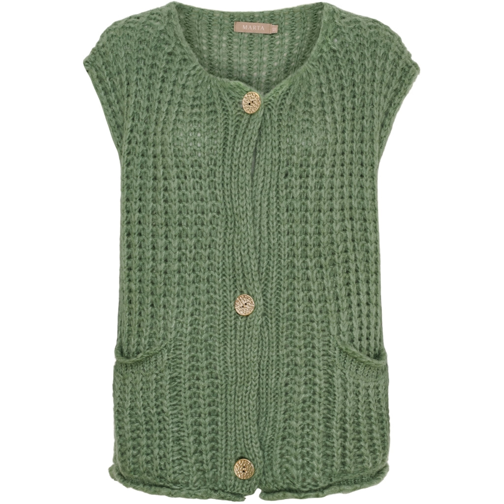 MARTA DU CHATEAU Marta du Chateau dame vest MdcRuby 9567 Vest LightMilitary9525