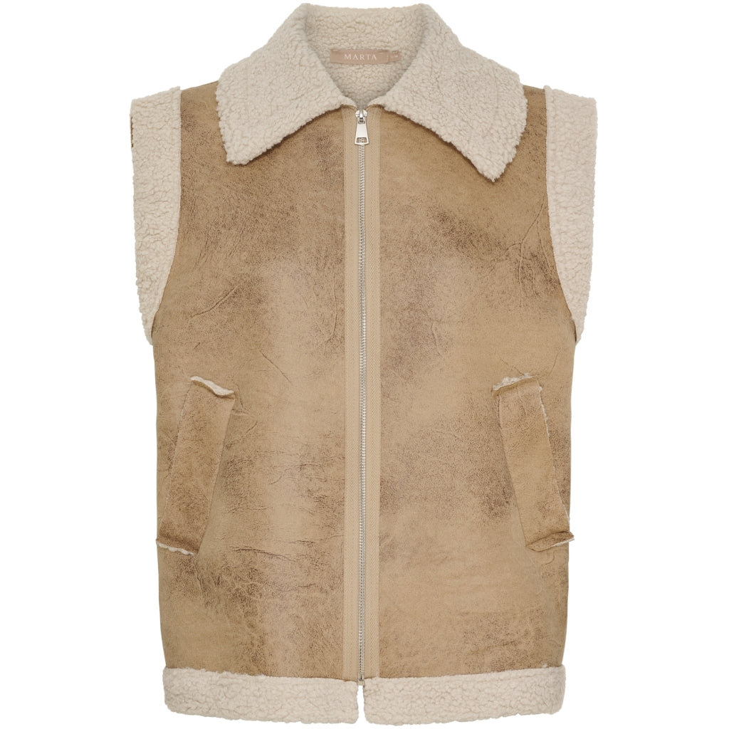 MARTA DU CHATEAU Marta du Chateau dame vest MdcValley 248347 Vest Beige8
