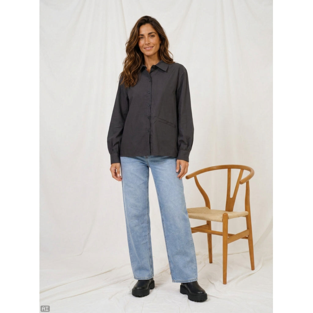 MARTA DU CHATEAU Marta du Chatrau Dame Skjorte MdcVaila 8926 Shirt Black