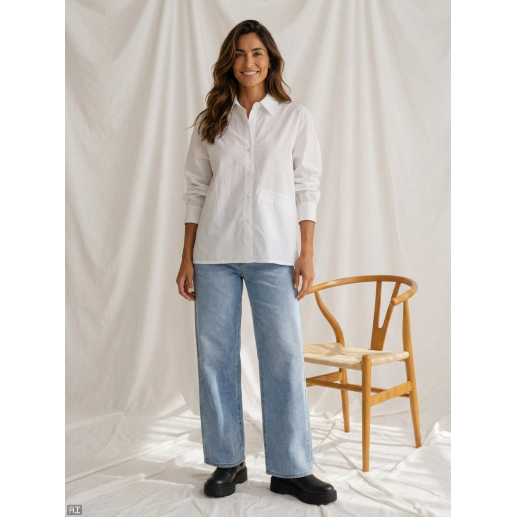 MARTA DU CHATEAU Marta du Chatrau Dame Skjorte MdcVaila 8926 Shirt White