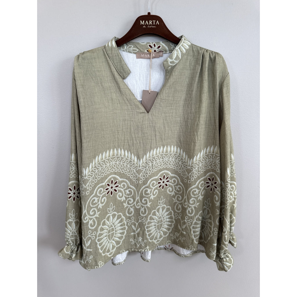 MARTA DU CHATEAU Marta du chateau Dame Bluse MdcLinden 8567 Blouse Originale1034tpb