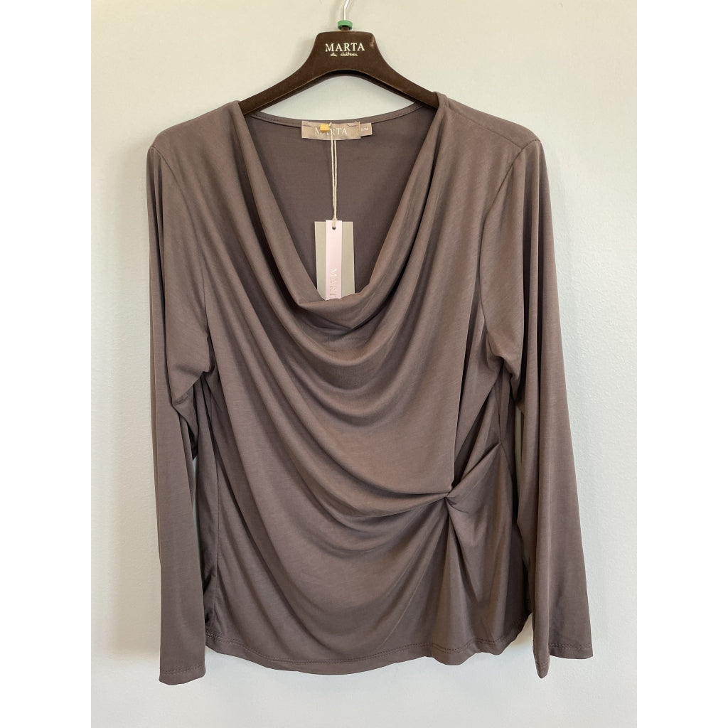 MARTA DU CHATEAU Marta du chateau Dame Bluse MdcSoletta 7988 Blouse Moro