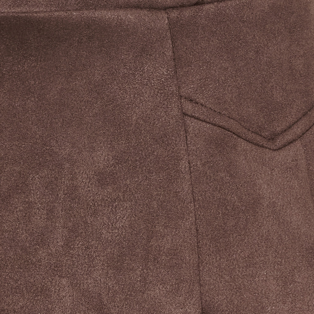 MARTA DU CHATEAU Marta du chateau Dame Nederdel MdcNandina 57123Suede Skirt Moro