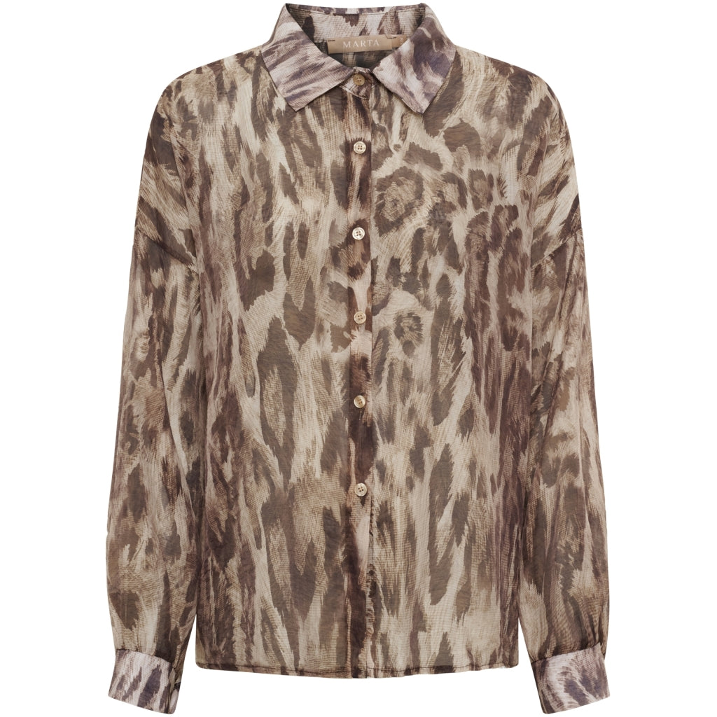 MARTA DU CHATEAU Marta du chateau Dame Skjorte MDCLAKE 7861 Shirt Leo