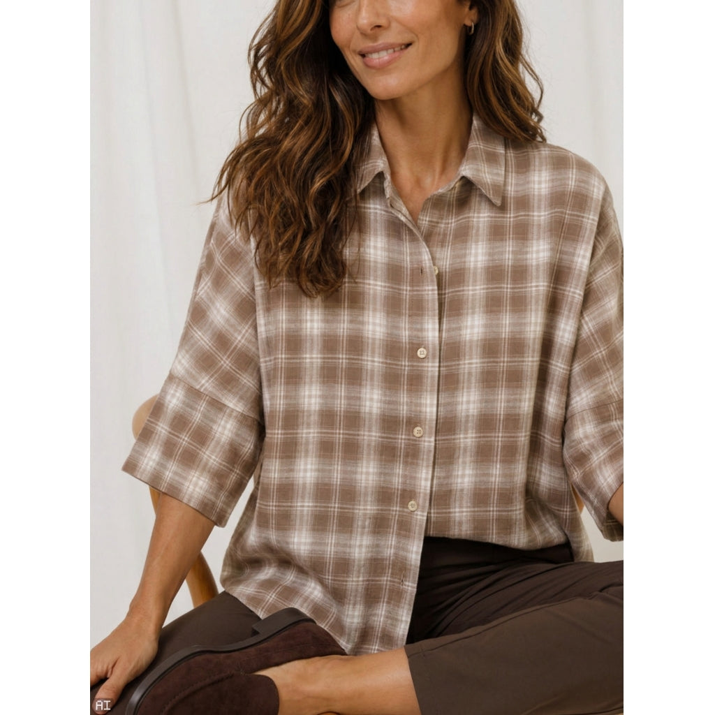 MARTA DU CHATEAU Marta du chateau Dame Skjorte MdcSantorini 268986 Shirt Beige