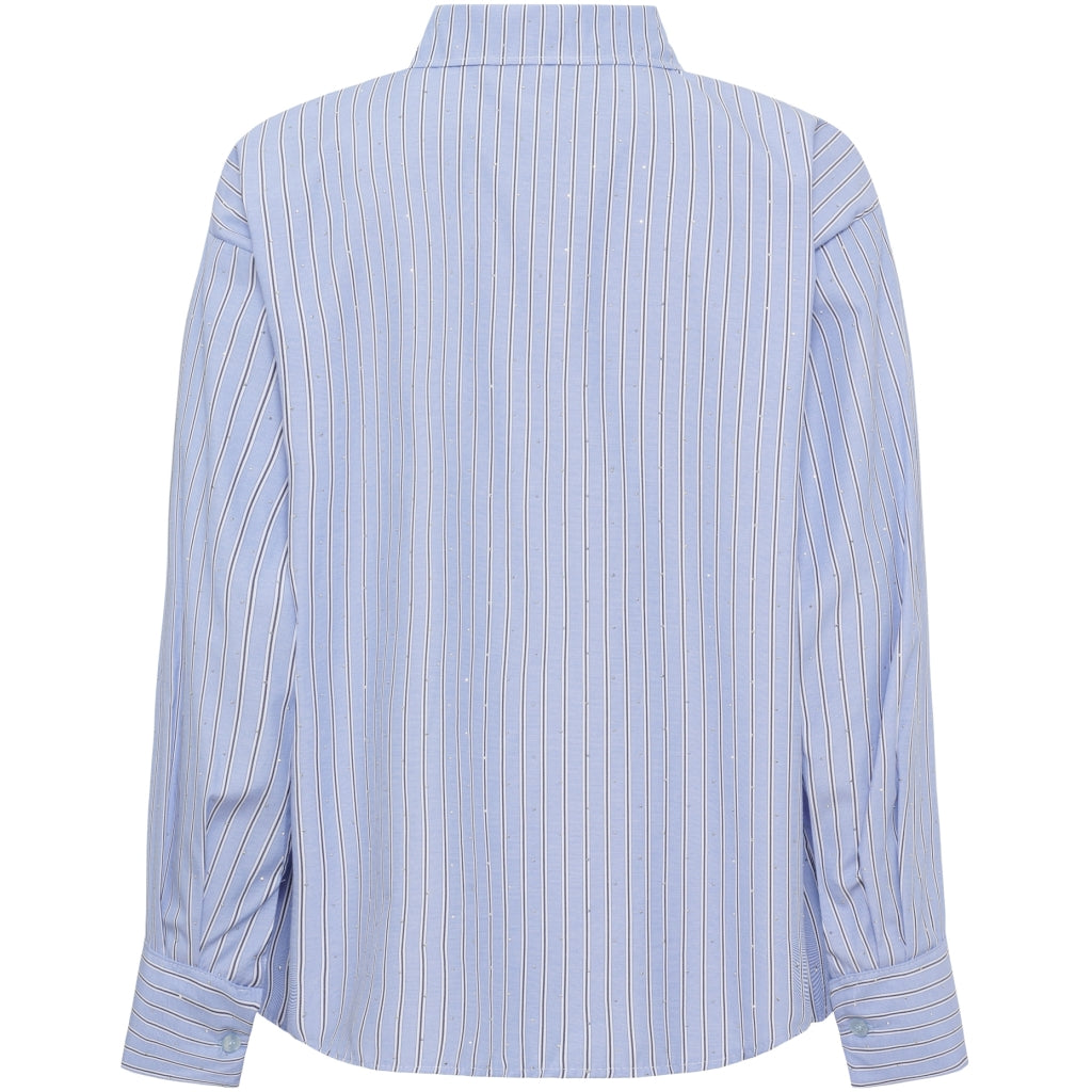 MARTA DU CHATEAU Marta du chateau Dame Skjorte MdcVeloura 8199 Shirt Blue Stripe