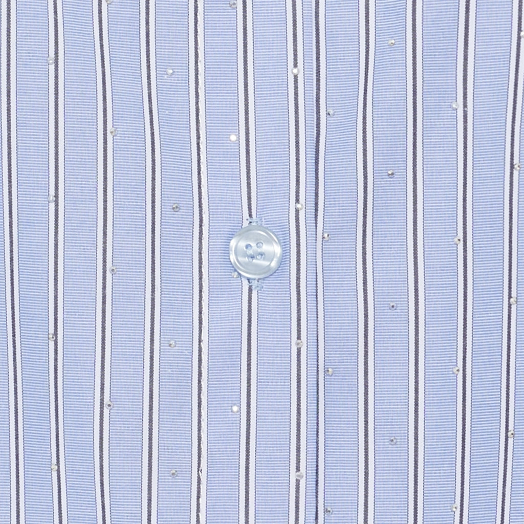 MARTA DU CHATEAU Marta du chateau Dame Skjorte MdcVeloura 8199 Shirt Blue Stripe