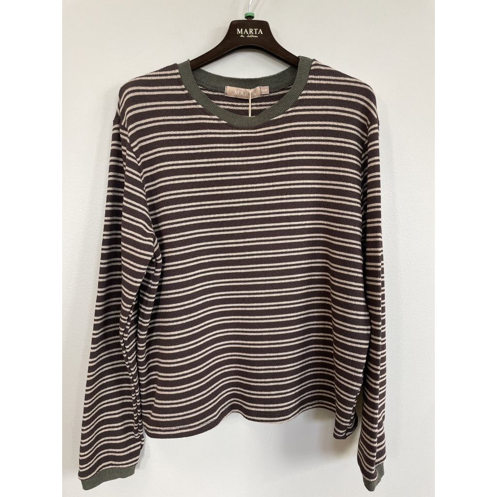 MARTA DU CHATEAU Marta du chateau Dame Strik MdcAsolo 68975 Knit Moro/Kaki
