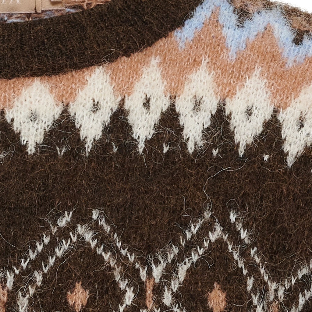 MARTA DU CHATEAU Marta du chateau Dame Strik MdcAsteria 8177 Knit Brown