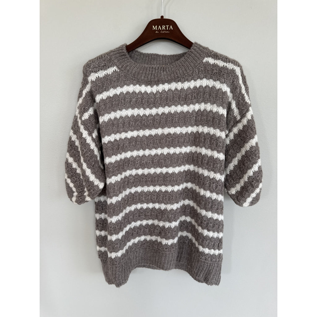 MARTA DU CHATEAU Marta du chateau Dame Strik MdcNayeli 65029 Knit Fango
