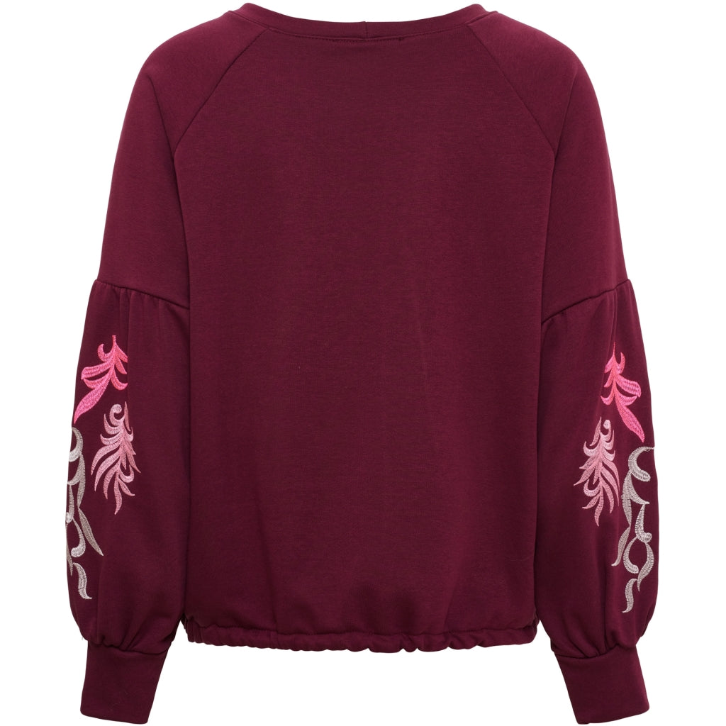 MARTA DU CHATEAU Marta du chateau Dame Sweatshirt MdcLuretta 8939 Sweatshirt Wine