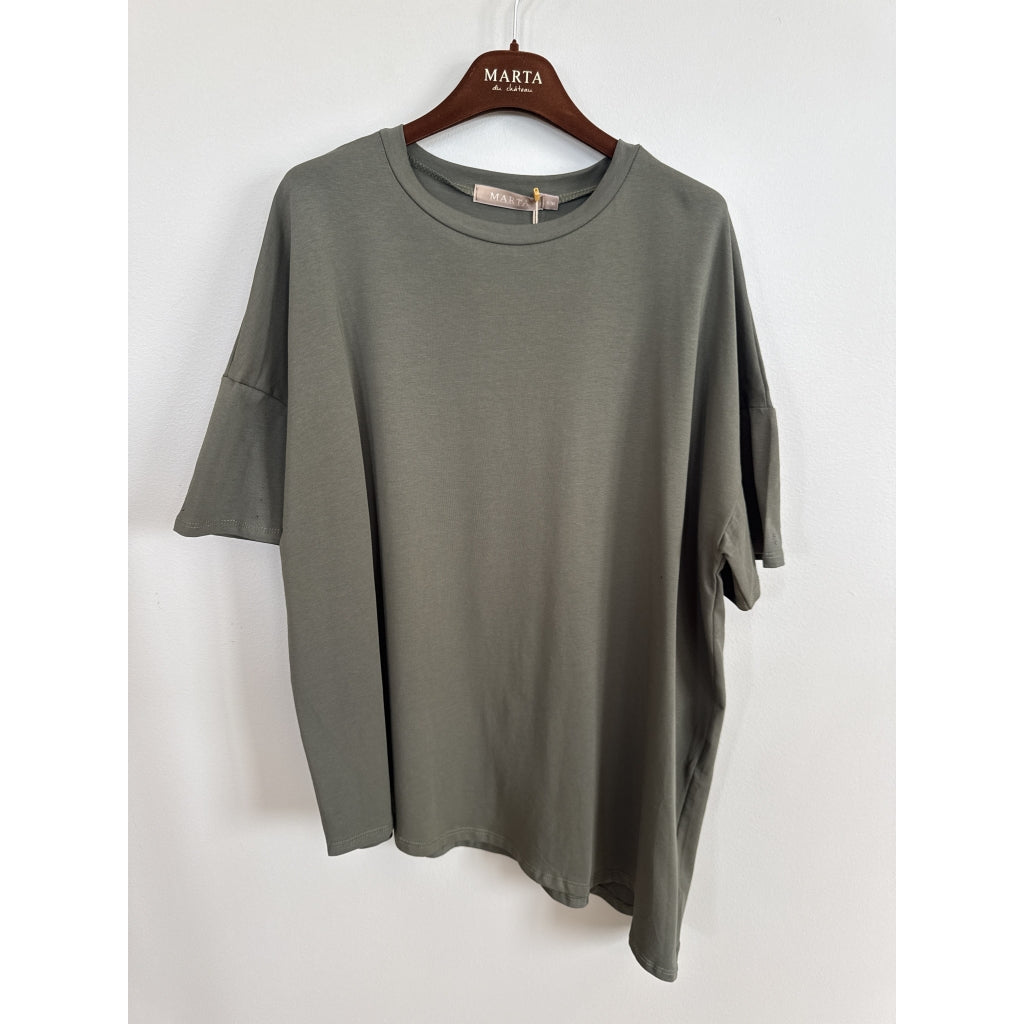 MARTA DU CHATEAU Marta du chateau Dame T-Shirt MdcAzure 68857M T-shirt Military