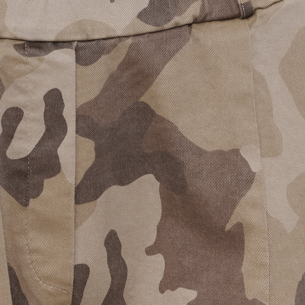 MARTA DU CHATEAU Marta du chateau Dame bukser MdcBeryl 16635Camo Pant Beige camo