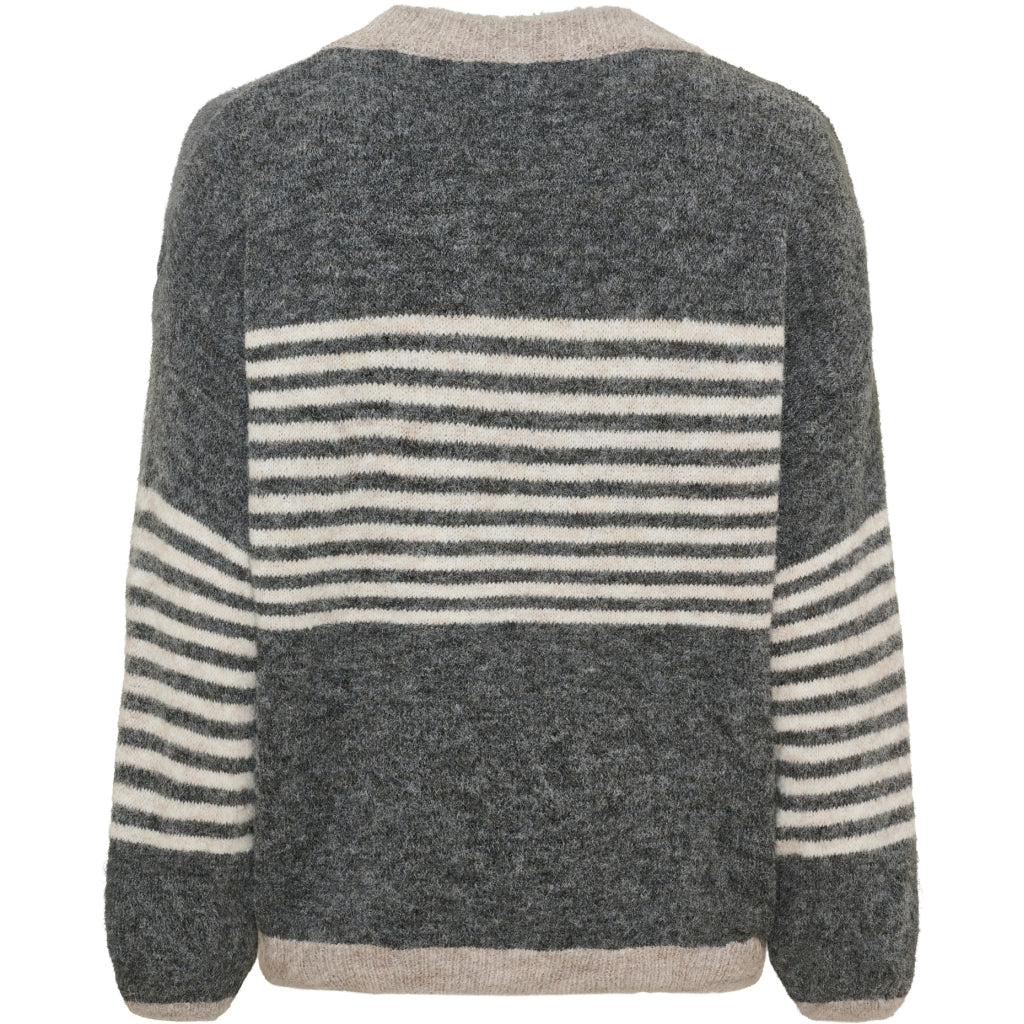MARTA DU CHATEAU Marta du chateau Dame strik MdcSicilia 8155- Knit Grey