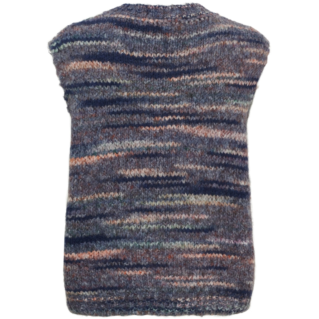 MARTA DU CHATEAU Marta du chateau Dame vest MdcAmaryllis 17018 Knit Vest Blue
