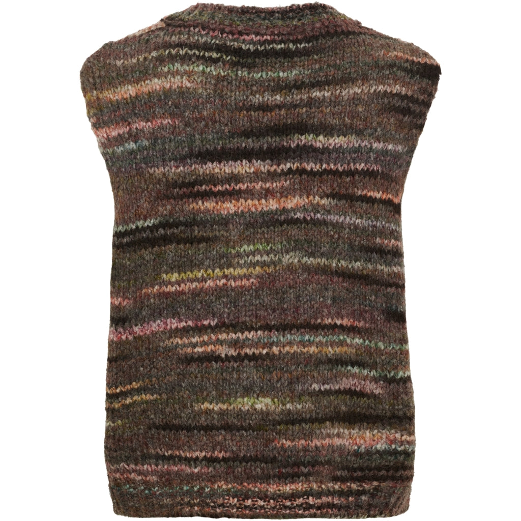 MARTA DU CHATEAU Marta du chateau Dame vest MdcAmaryllis 17018 Knit Vest Brown