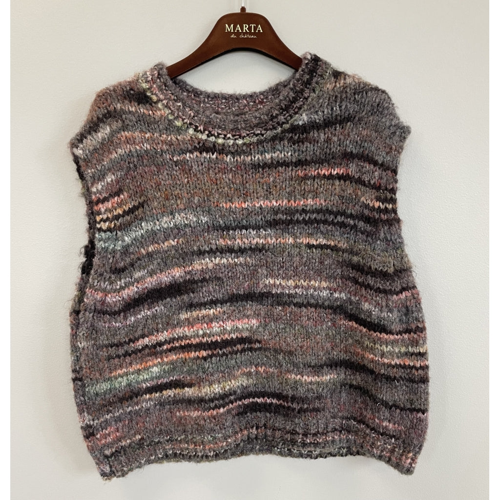 MARTA DU CHATEAU Marta du chateau Dame vest MdcAmaryllis 17018 Knit Vest Brown