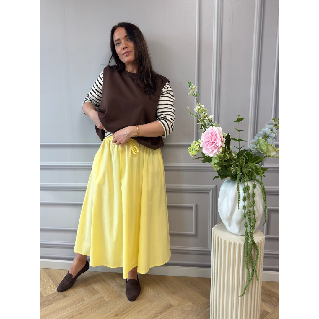 MARTA DU CHATEAU Marta du chateau dame Nederdel MDCPOMELINE 8784 Skirt Yellow
