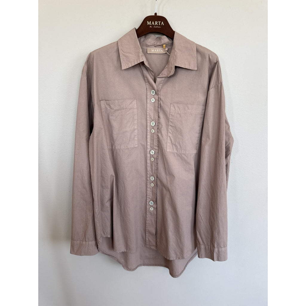 MARTA DU CHATEAU Marta du chateau dame Skjorte MdcCitrine 68870 Shirt Tortora