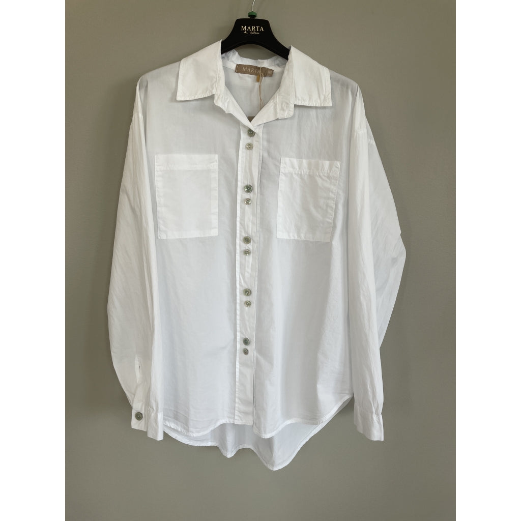 MARTA DU CHATEAU Marta du chateau dame Skjorte MdcCitrine 68870 Shirt White