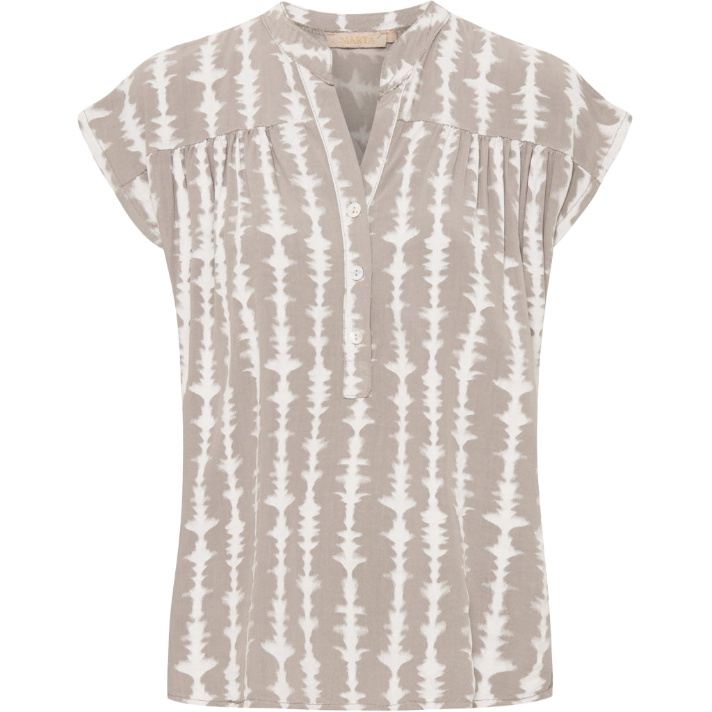 MARTA DU CHATEAU Marta du chateau dame top 4440 Restudsalg Fango stripe