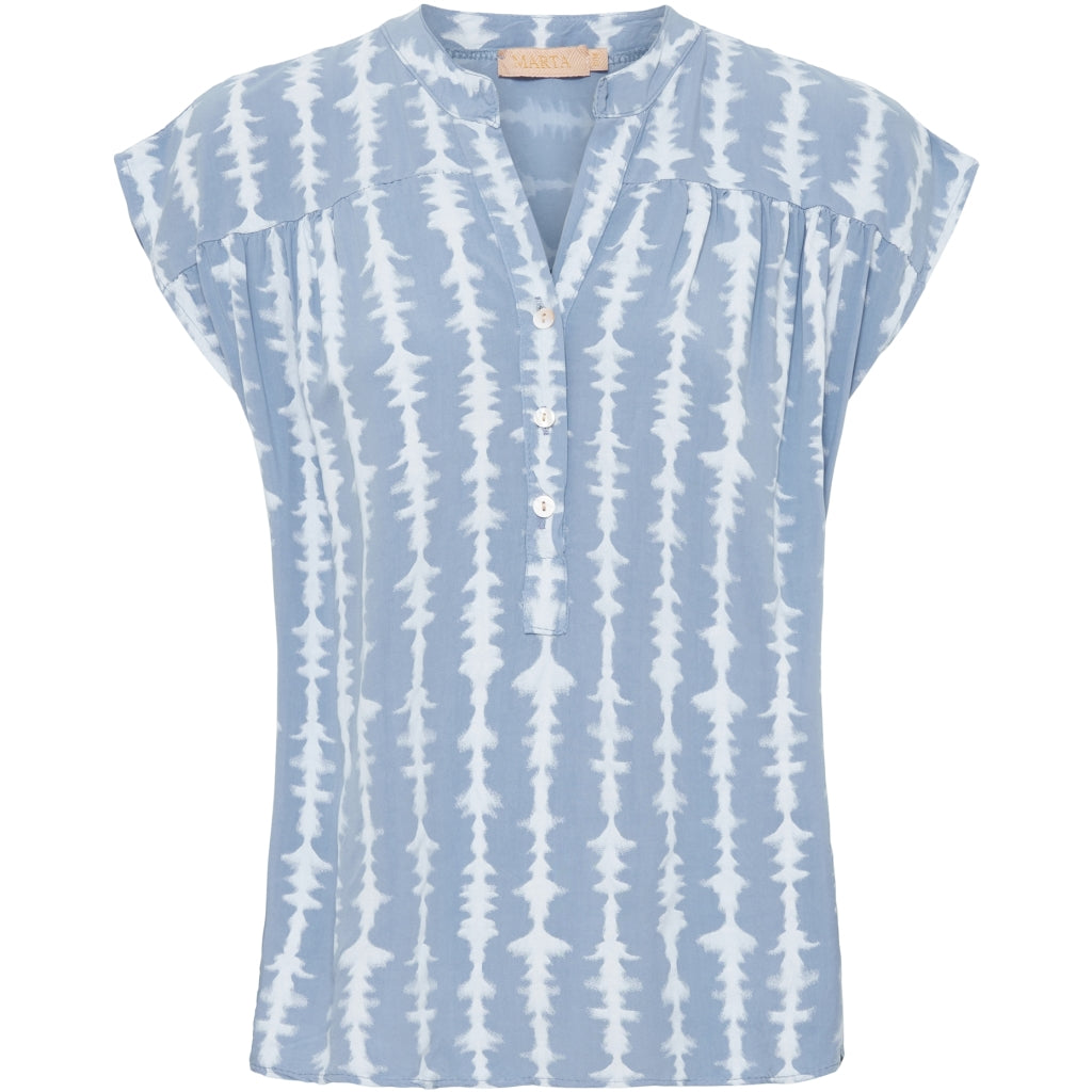 MARTA DU CHATEAU Marta du chateau dame top 4440 Restudsalg Jeans stripe