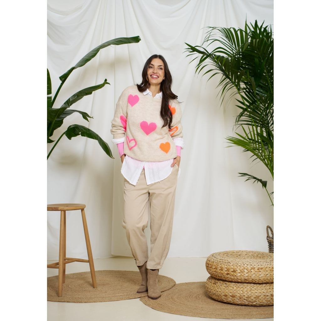 MARTA DU CHATEAU MdcAmarante Knit Knit Beige/Pink/Orange