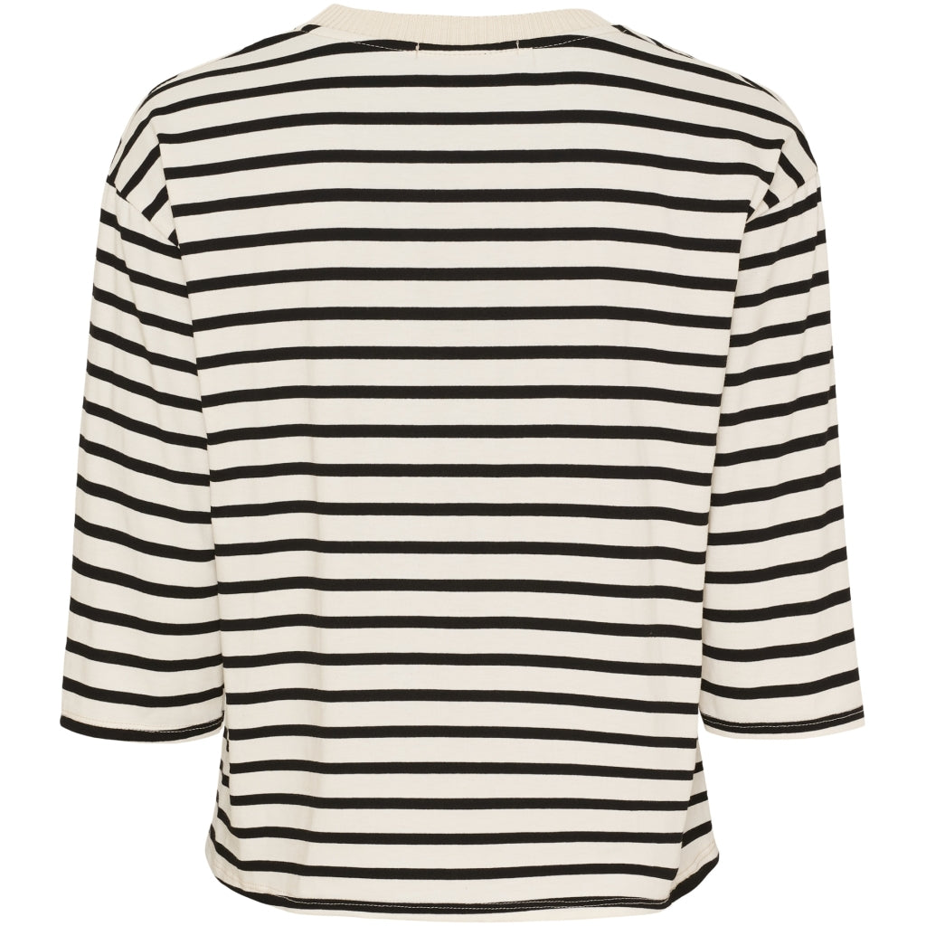 MARTA DU CHATEAU Marta du Chateau dame T-Shirt MdcBrooklyn 58351 T-shirt Beige/Black