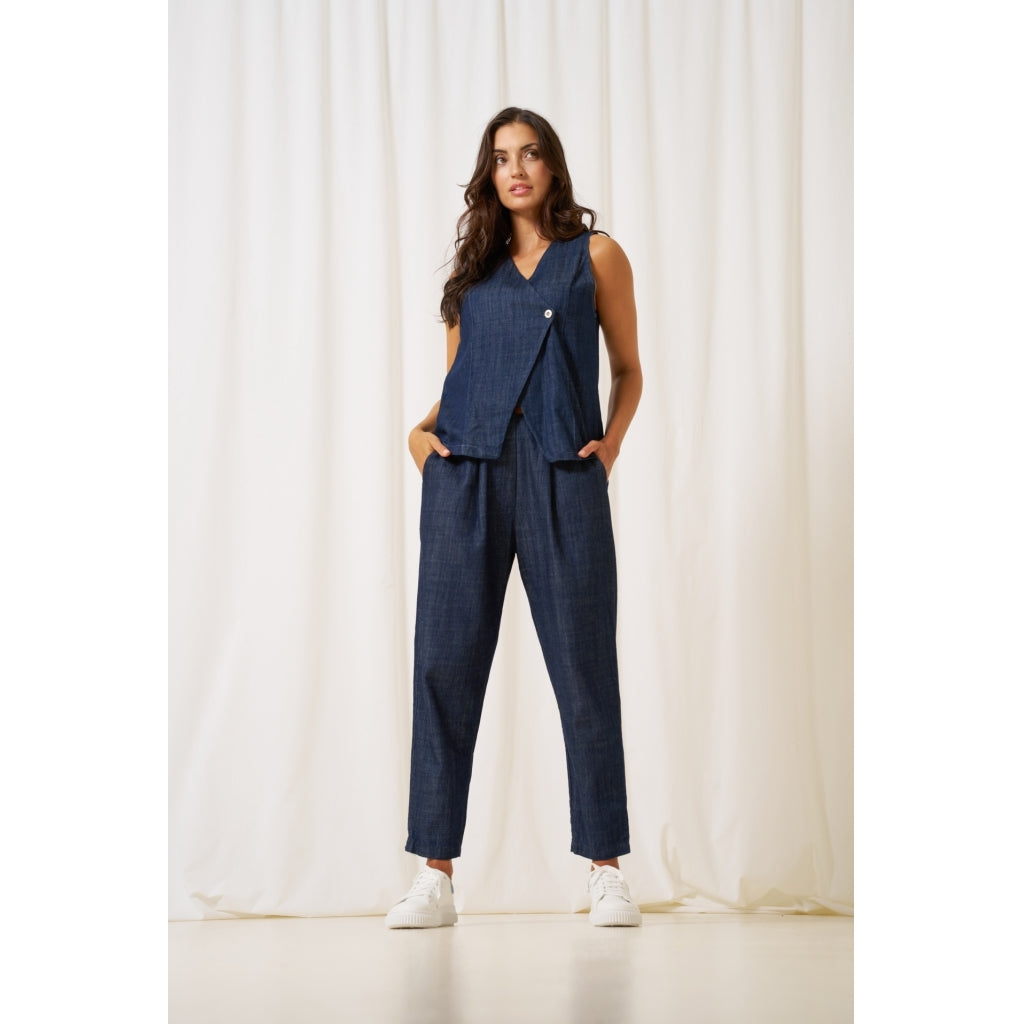 MARTA DU CHATEAU MdcCarmille Vest Vest Dark Blue