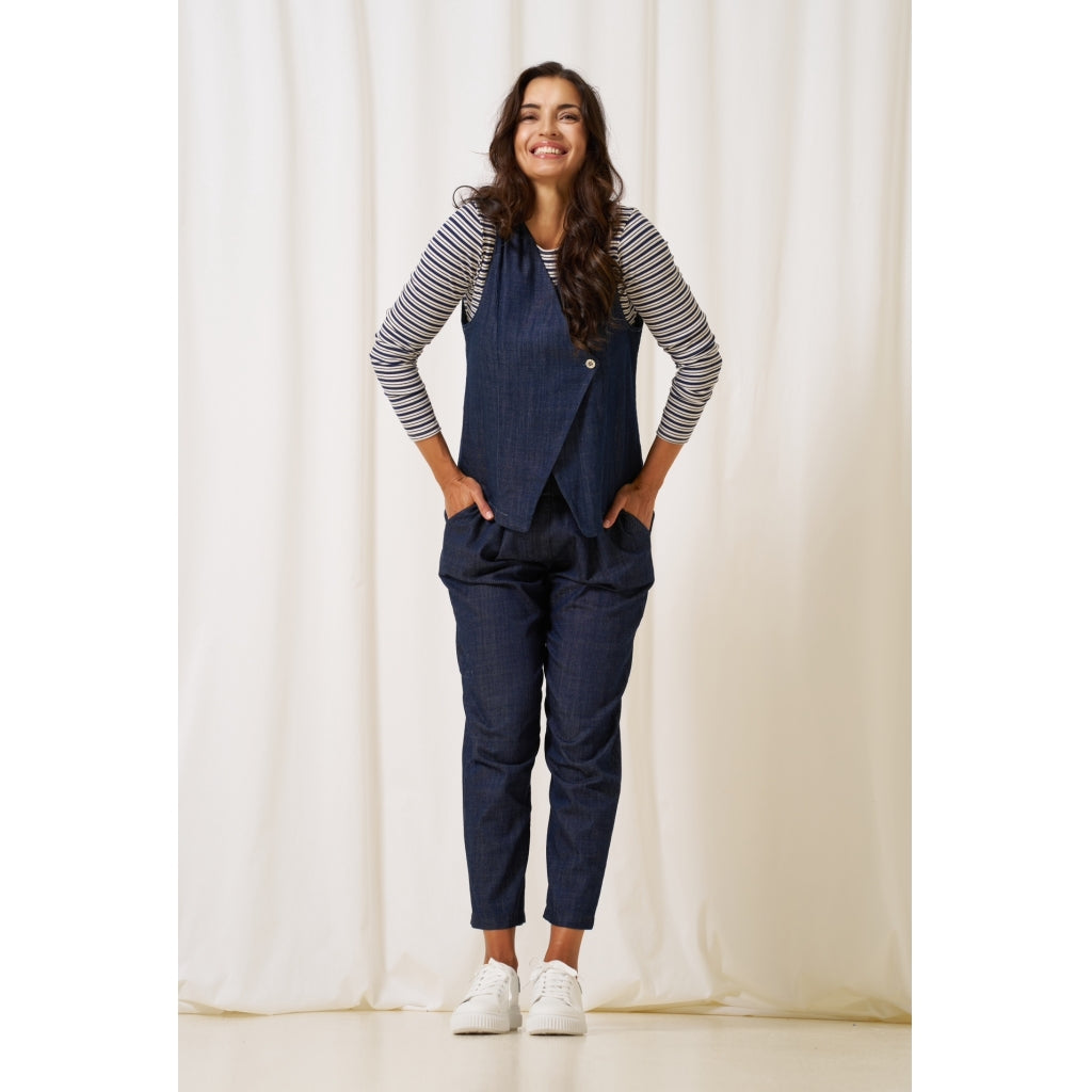 MARTA DU CHATEAU MdcCarmille Vest Vest Dark Blue
