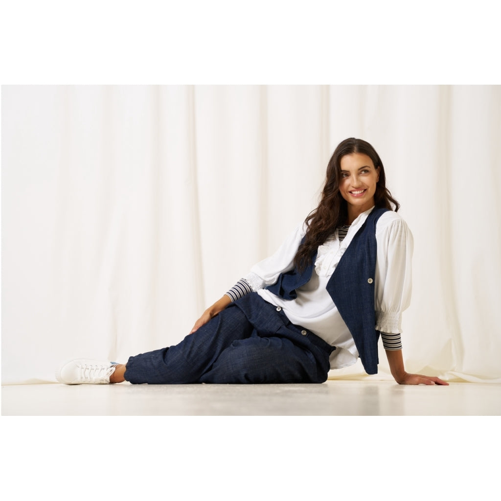 MARTA DU CHATEAU MdcCarmille Vest Vest Dark Blue