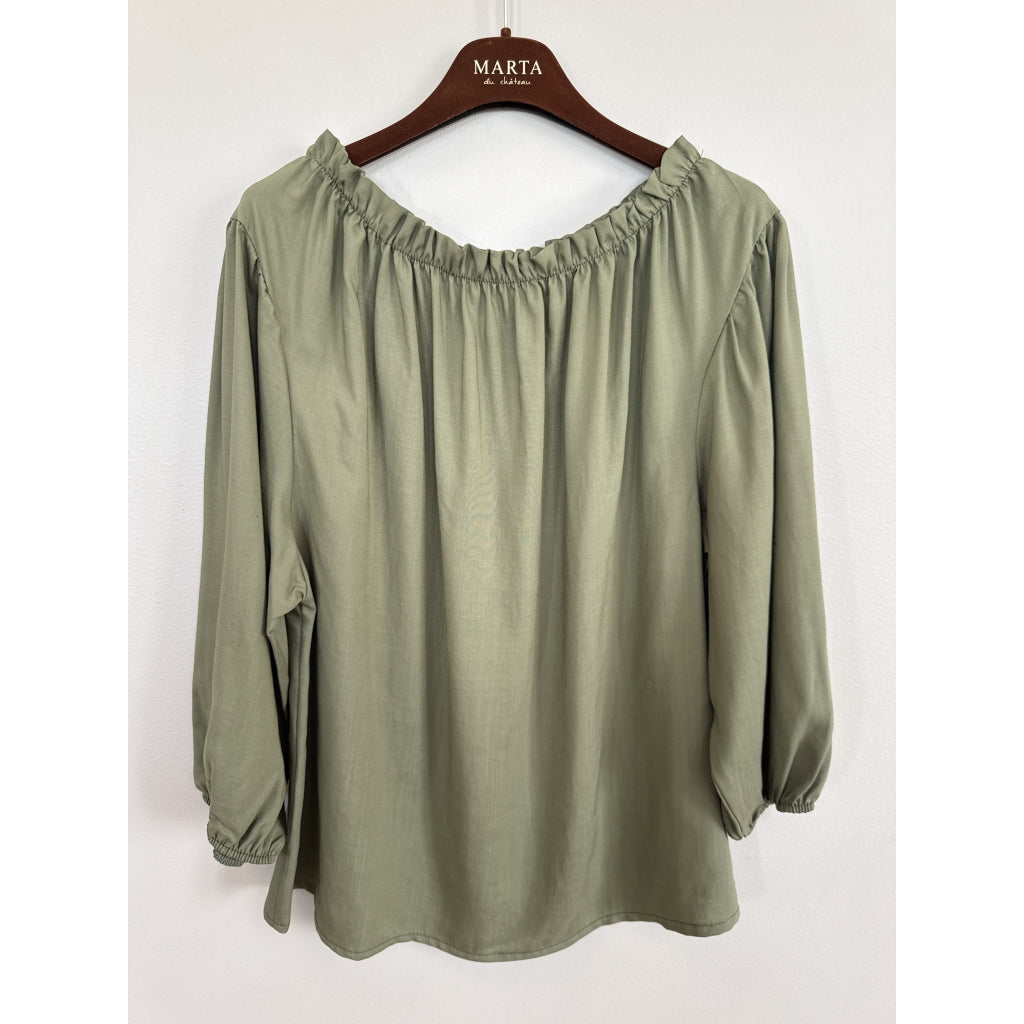 MARTA DU CHATEAU MdcJuniper Blouse Blouse Military