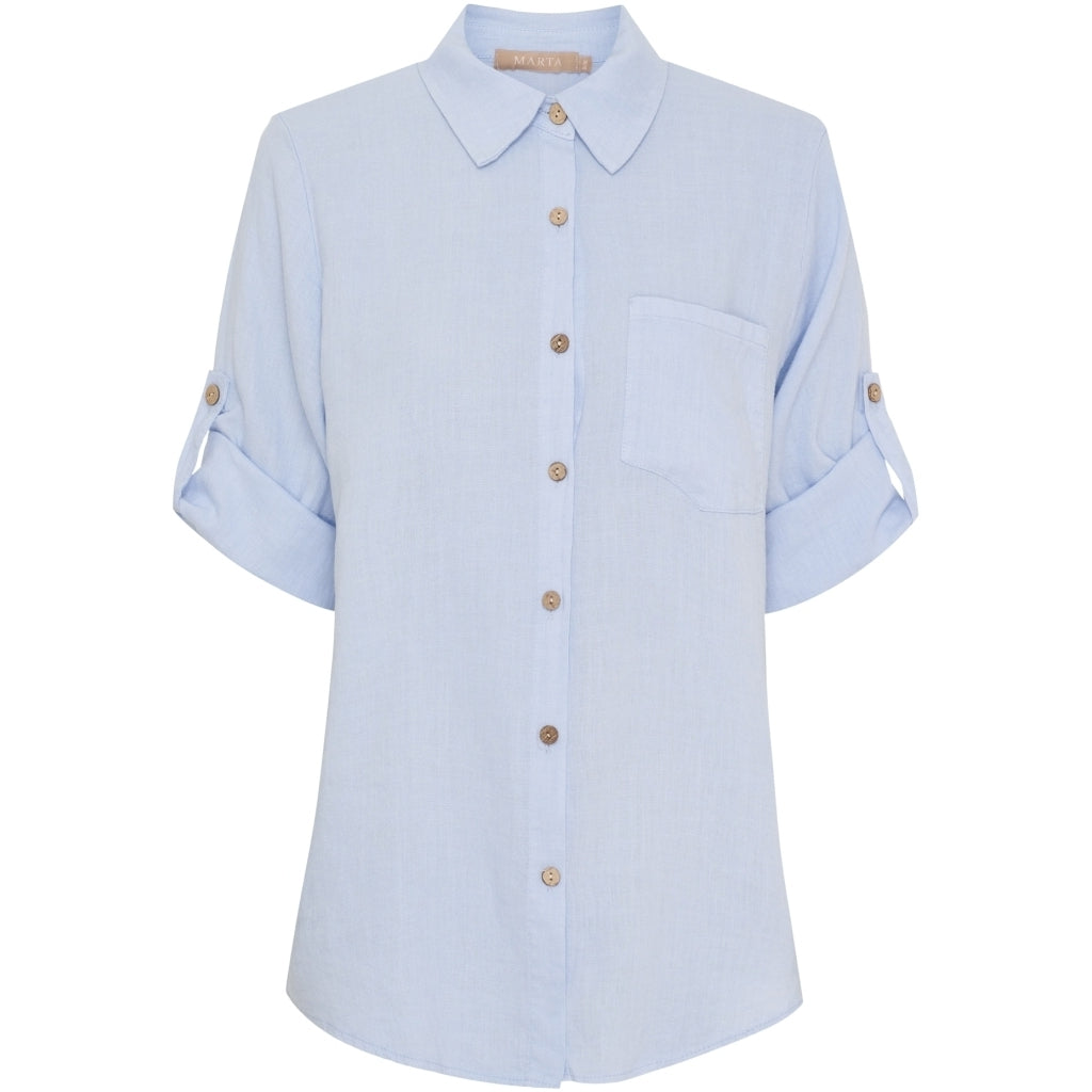 MARTA DU CHATEAU MdcKiara Shirt Shirt Celeste2389