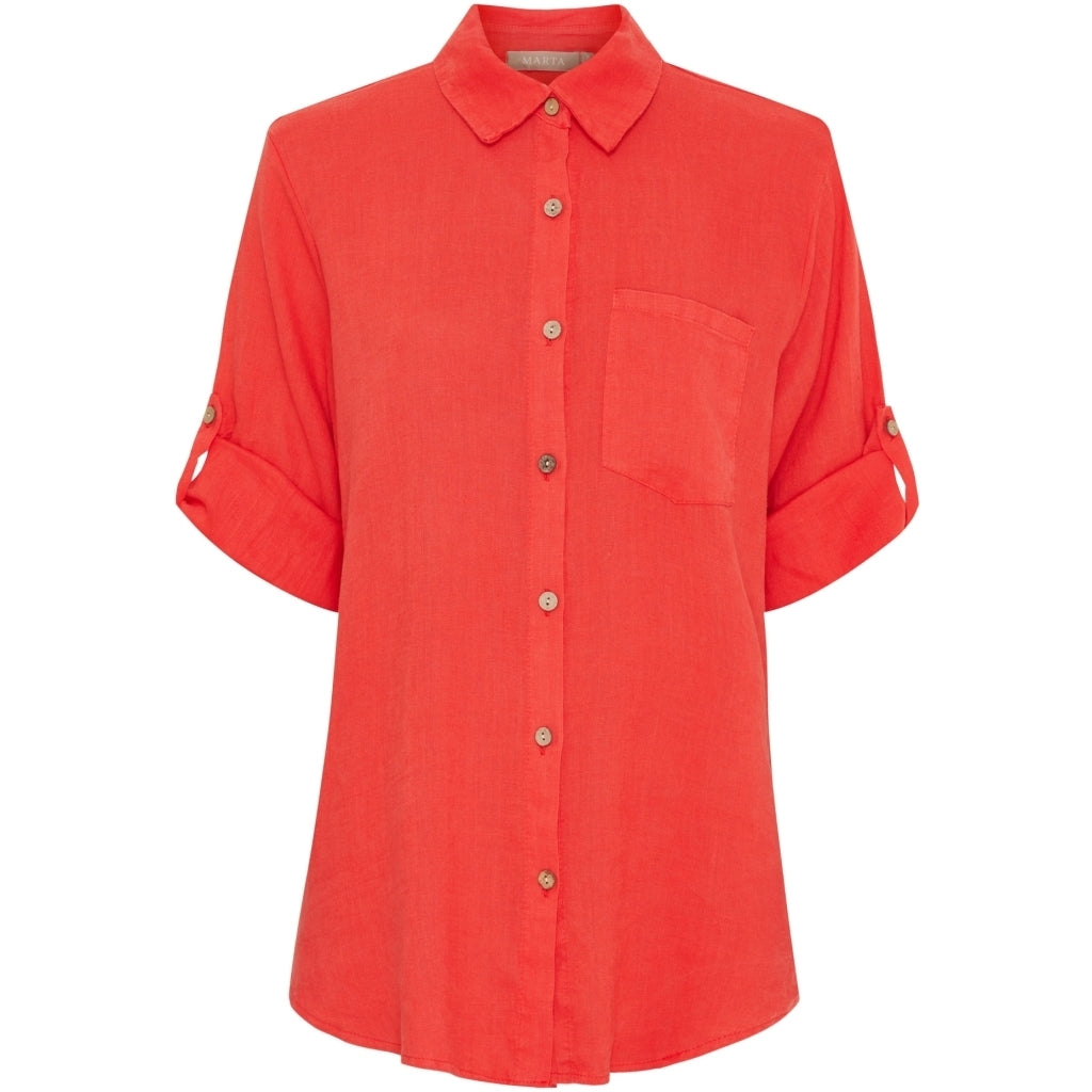 MARTA DU CHATEAU MdcKiara Shirt Shirt Red5604