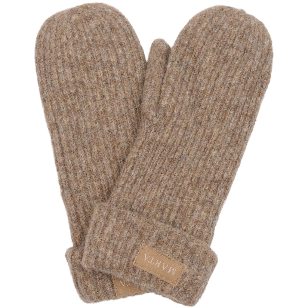 MARTA DU CHATEAU MdcLindsey Knit Mitten Gloves Fango