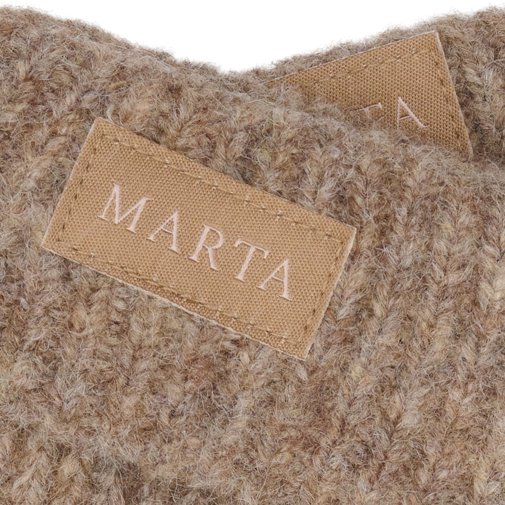 MARTA DU CHATEAU MdcLindsey Knit Mitten Gloves Fango