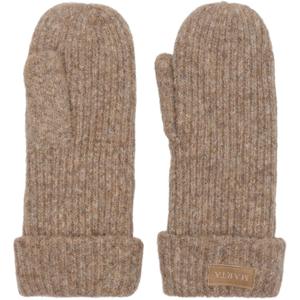 MARTA DU CHATEAU MdcLindsey Knit Mitten Gloves Fango