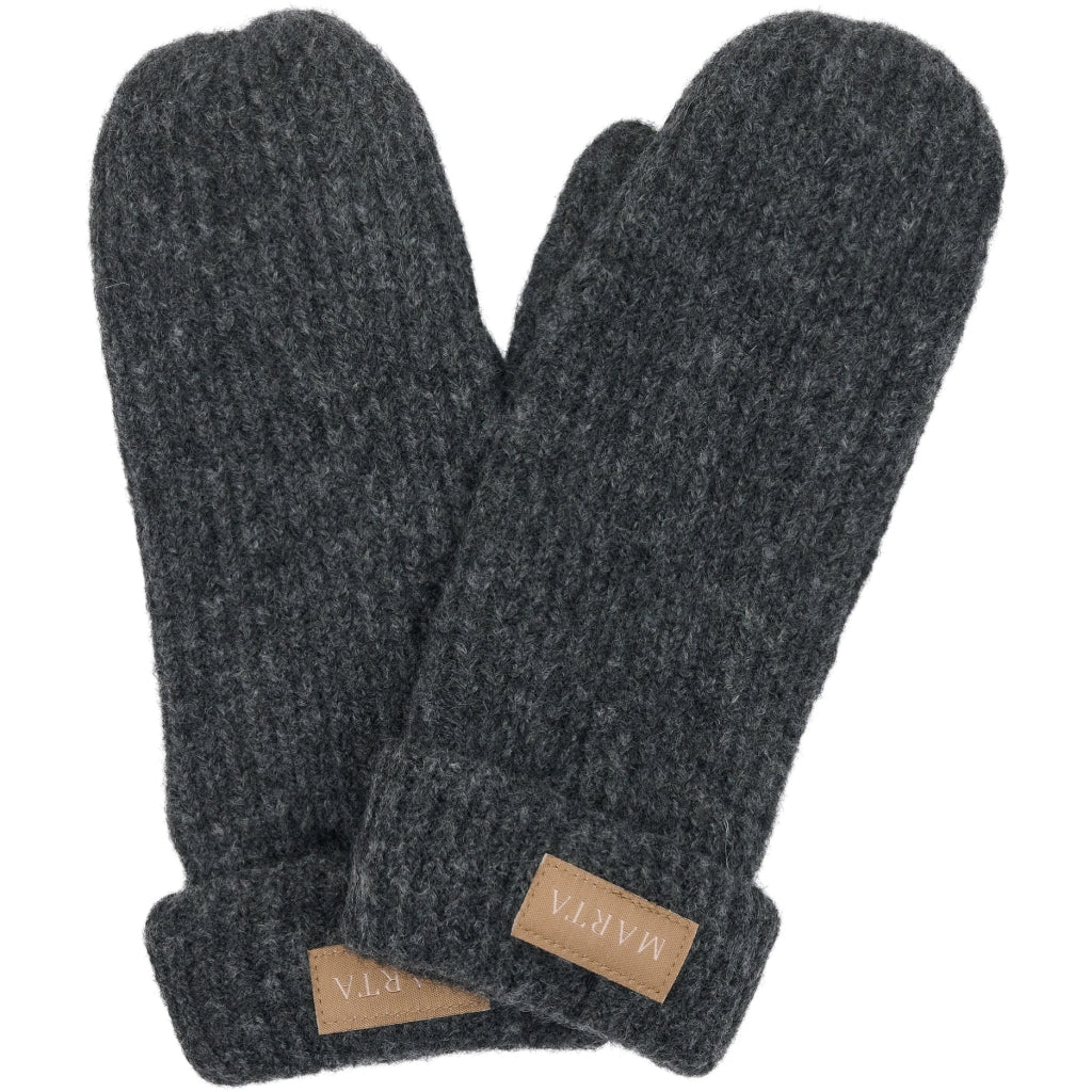 MARTA DU CHATEAU MdcLindsey Knit Mitten Gloves Grey Melange